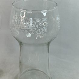Cottage Set of 2 Vintage 1970's Pepsi - Cola Beer Glasses Excellent Condition RARE