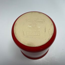 Cottage Emile Henry Pottery Clay Brick Red Utensil Container As New
