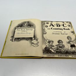 Grandma's 1950's Collins Wonder Children's ABC and Counting Book Vintage Hardcover Book RARE