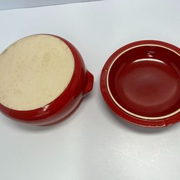 Cottage Vintage French Pottery Classic Casserole Bean Pot Casserol 9x5" NEW