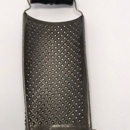 Grandma Antique 1940's Kitchen Metal and Wood Cheese Grater 10" RARE