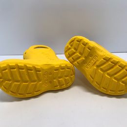 Rain Boots Child Size 8 Toddler Crocks Sunny Yellow Like New