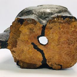 Grandma Antique Clay Pottery Elephant Planter Very RARE Handmade 8x10"