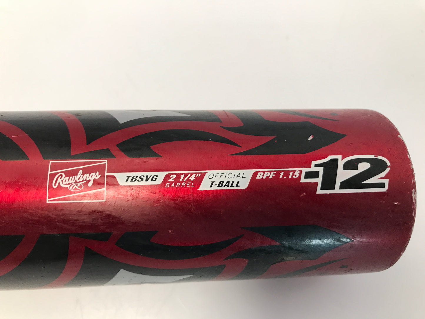 Baseball Bat 24 inch 12 oz Rawlings Savage Black Red