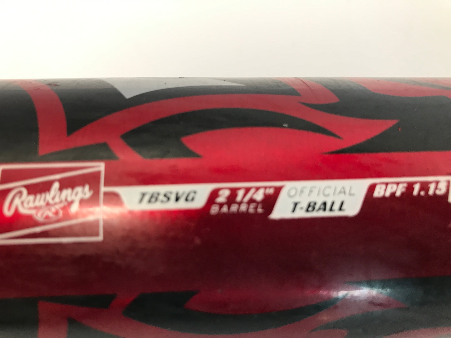 Baseball Bat 24 inch 12 oz Rawlings Savage Black Red