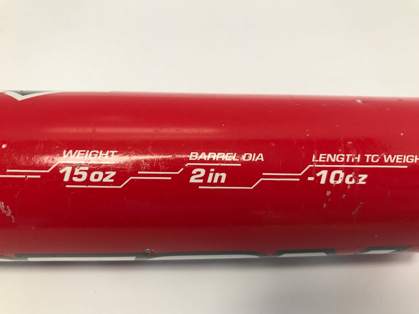 Baseball Bat 25 inch 15 oz Easton T Ball Red