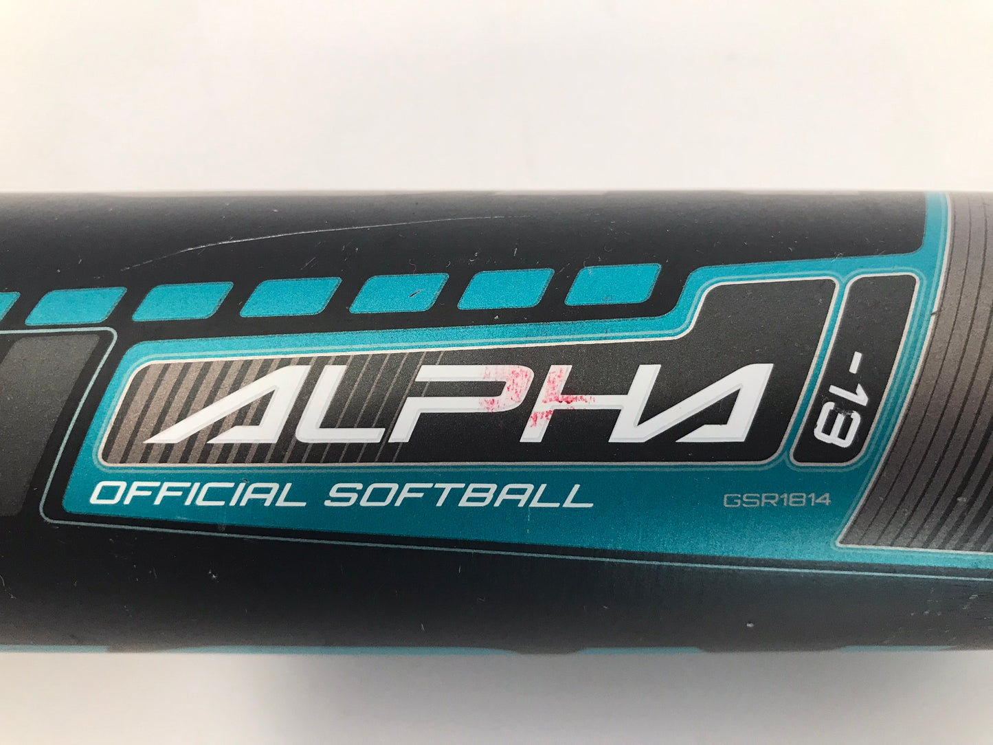 Baseball Bat 28 inch 15 oz Easton Alpha Fastpitch Black Blue Excellent