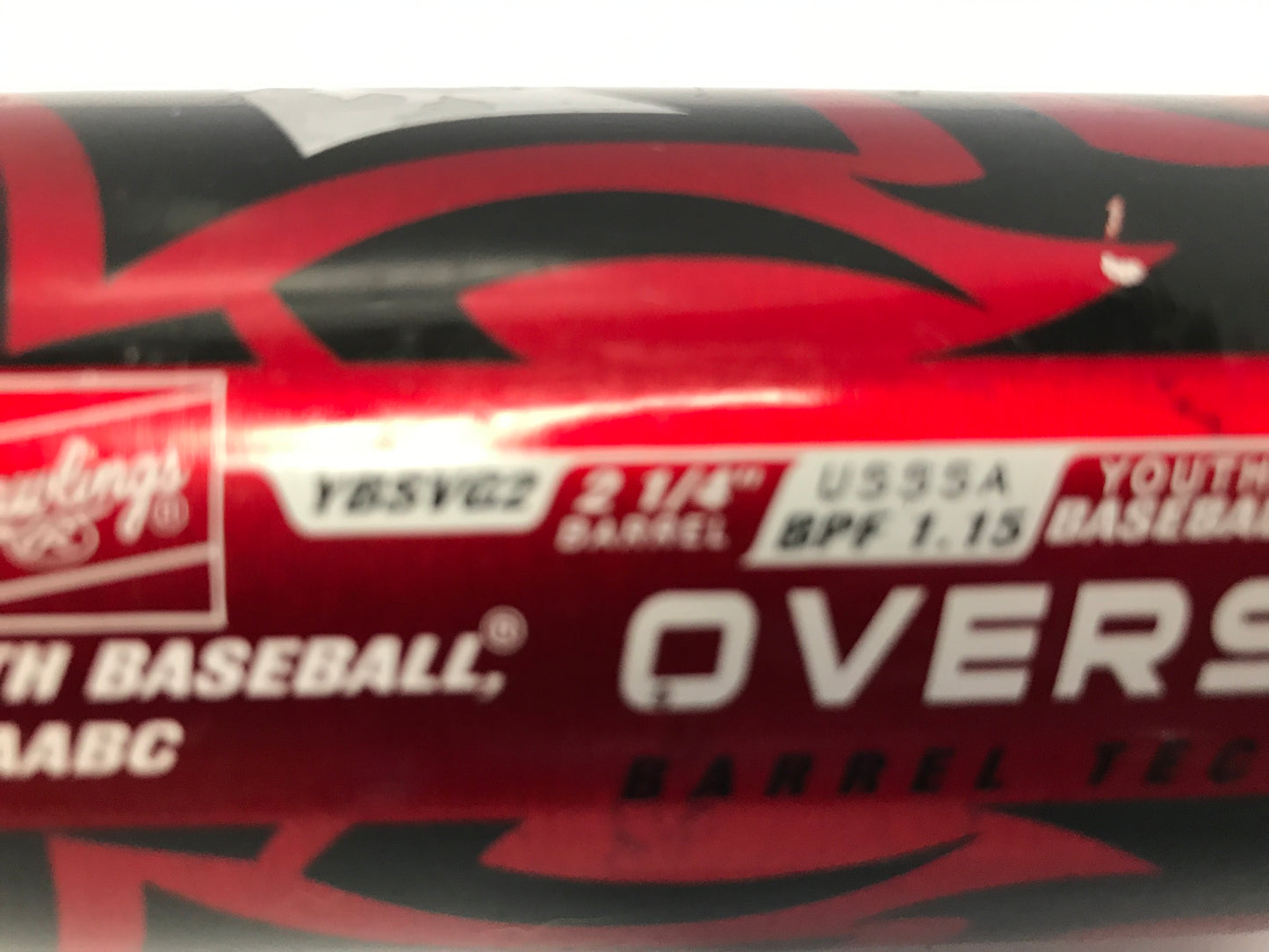 Baseball Bat 28 inch 18 oz Rawlings Savage Black Red