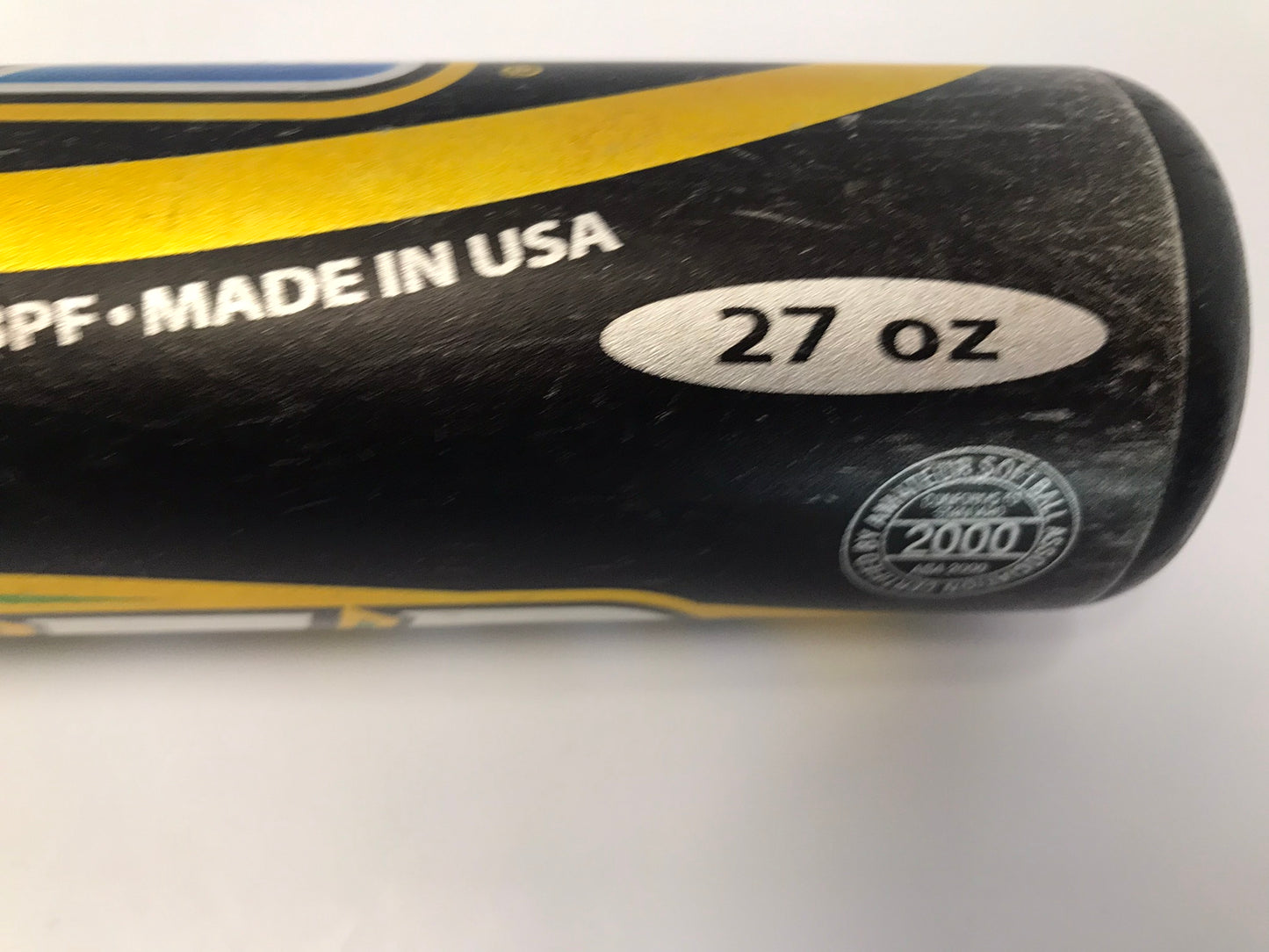 Baseball Bat 34 inch 27 oz Louisville Slugger Advanced Player Black Gold Softball Excellent