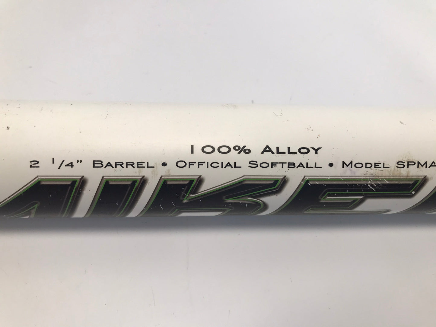 Baseball Bat 34 inch 27 oz Softball Miken Maniac Black White Green Outstanding