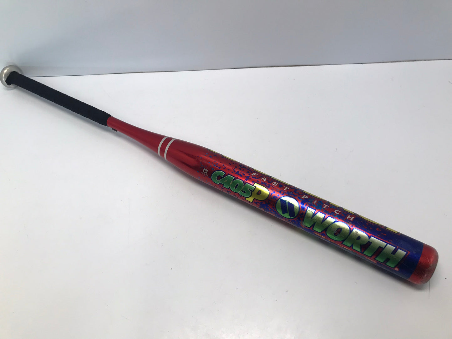 Baseball Bat 34 inch 28 oz Worth C405 Supercell Softball Red Blue Green