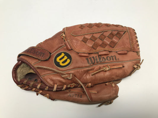 Baseball Glove 13 inch Wilson Brown Leather Fits Left Hand