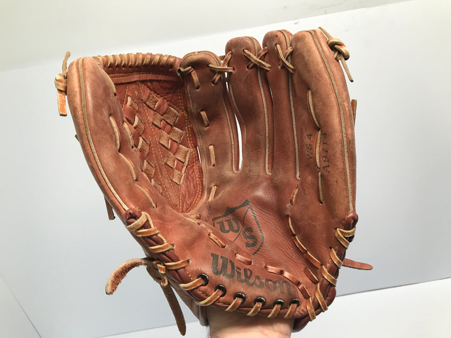 Baseball Glove 13 inch Wilson Brown Leather Fits Left Hand