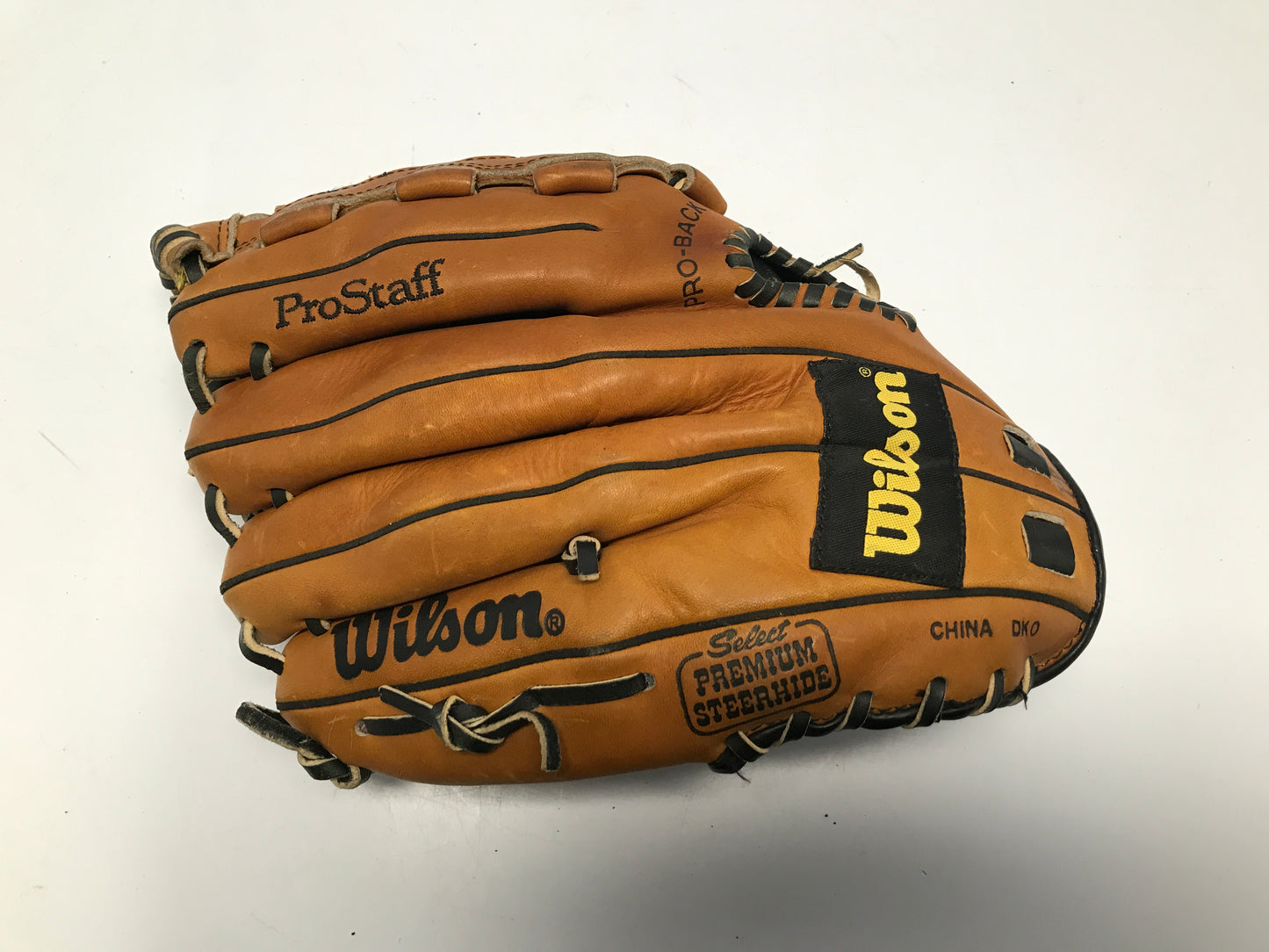 Baseball Glove Adult Size 12.5in Wilson Pro Leather Fits on Left Hand Like New