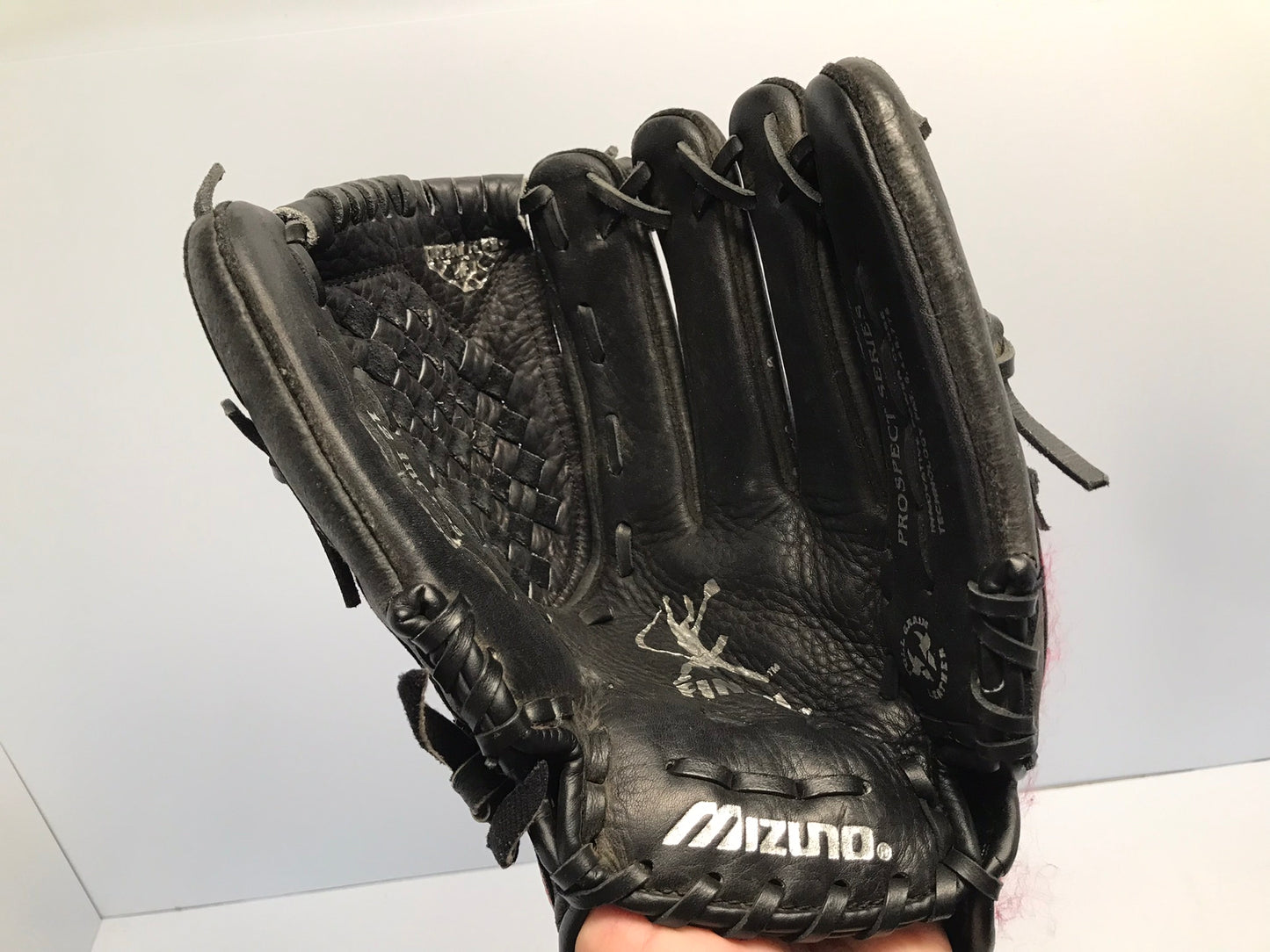 Baseball Glove Adult Size 12 Inches Mizuno Black Pink Leather Fits On Left
