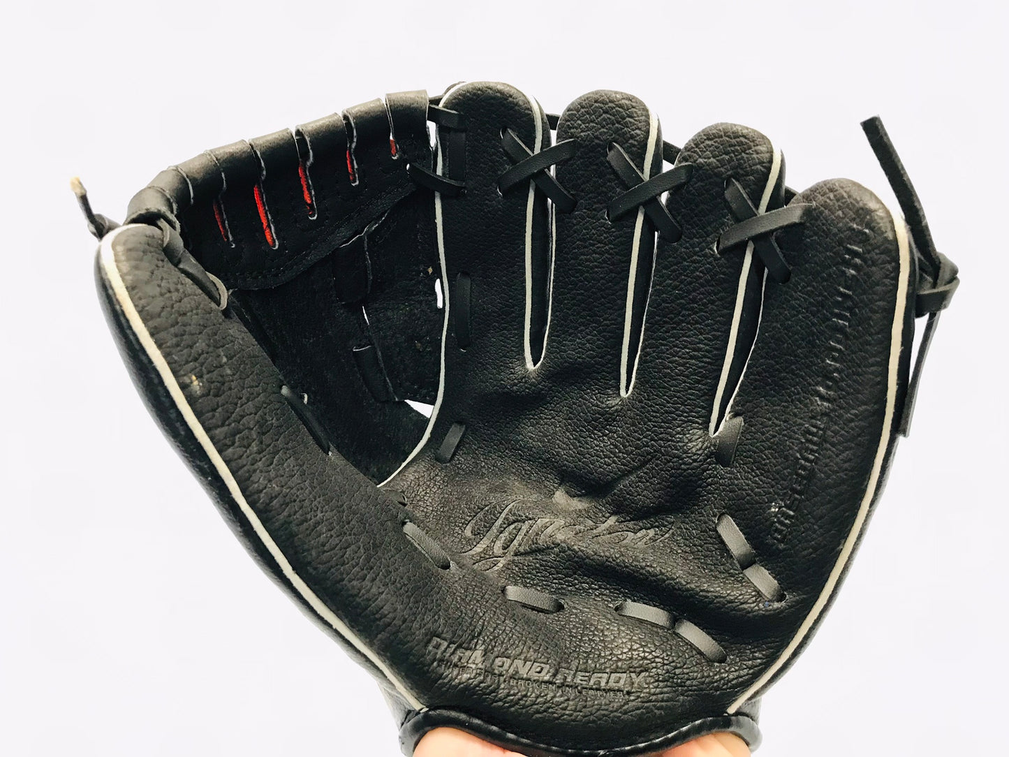 Baseball Glove Child Size 10 inch Wilson Nike Black Leather Fits Left Hand New