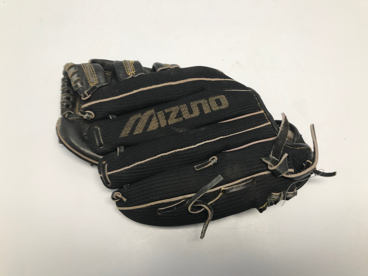 Baseball Glove Men's Size 12 inch Mizuno Black Leather Fits on Left Hand