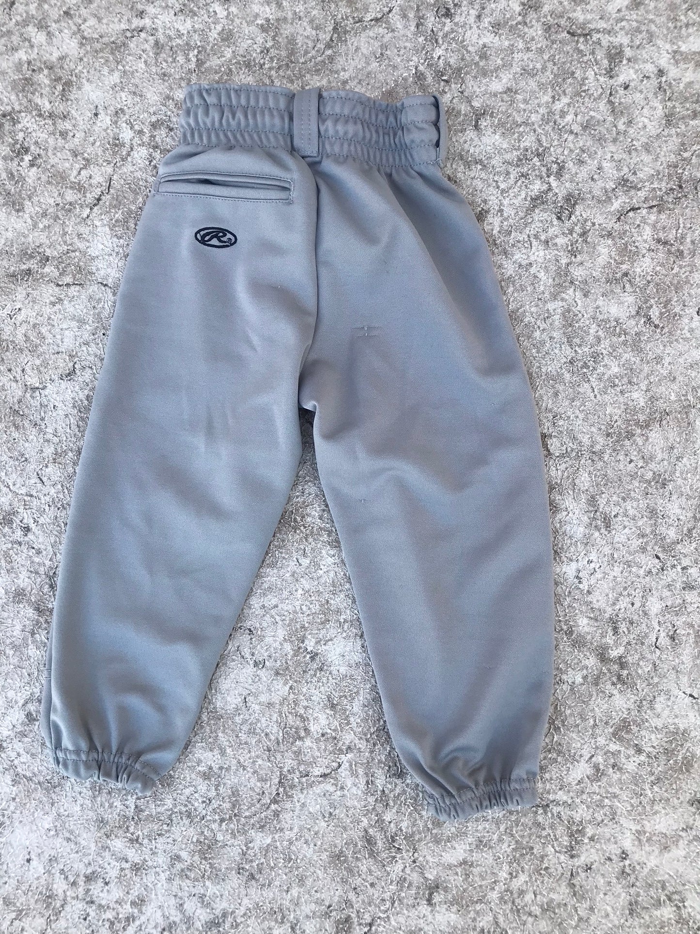 Baseball Pants Child Size 4 X Small Rawlings Grey Excellent