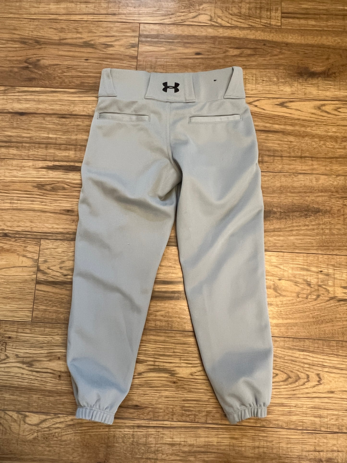 Baseball Pants Child Size 8 XSmall Under Armour Grey Excellent