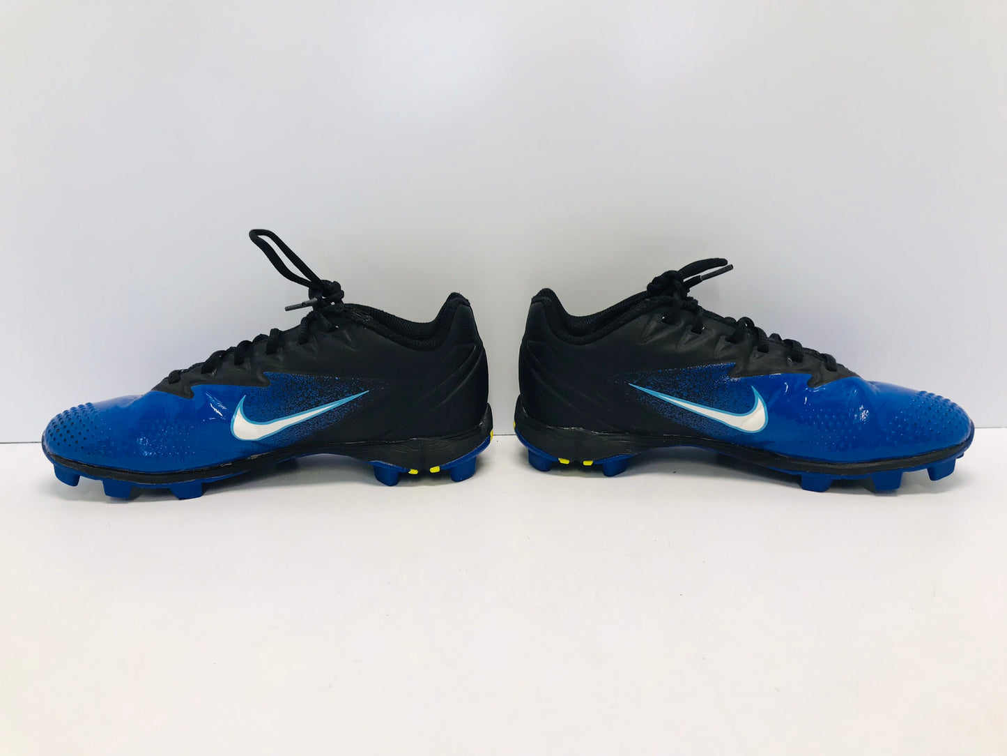 Baseball Shoes Cleats Child Size 5.5 Nike Vapor Black Blue Lime Excellent