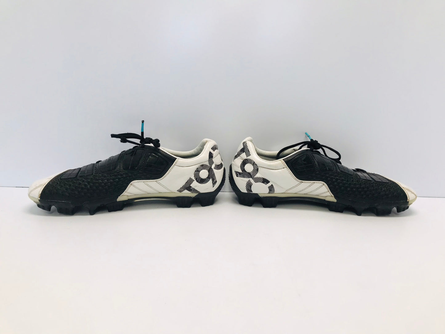 Baseball Shoes Cleats Men's Size 12 Nike Total 90 Wide Foot Black White Blue