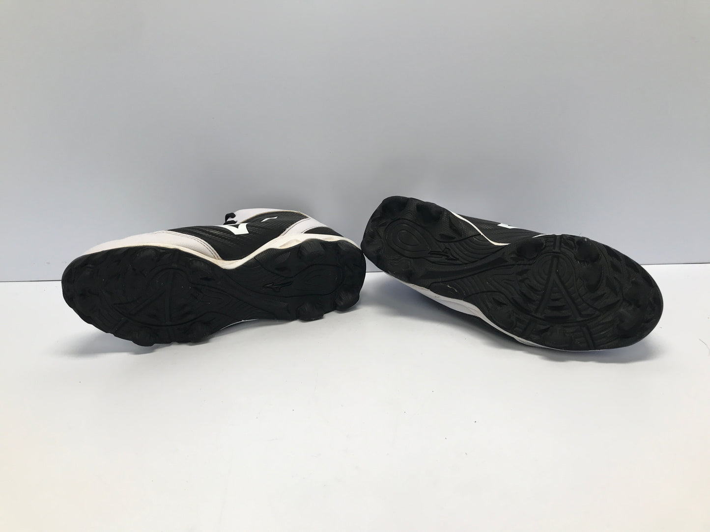 Baseball Shoes Cleats Men's Size 7.5 Mizuno Black White High Tops