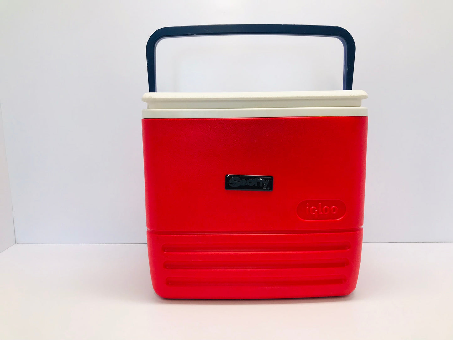 Camping Fishing Work Cooler 12oz Igloo Badged By Scott Plastics Vintage Rare