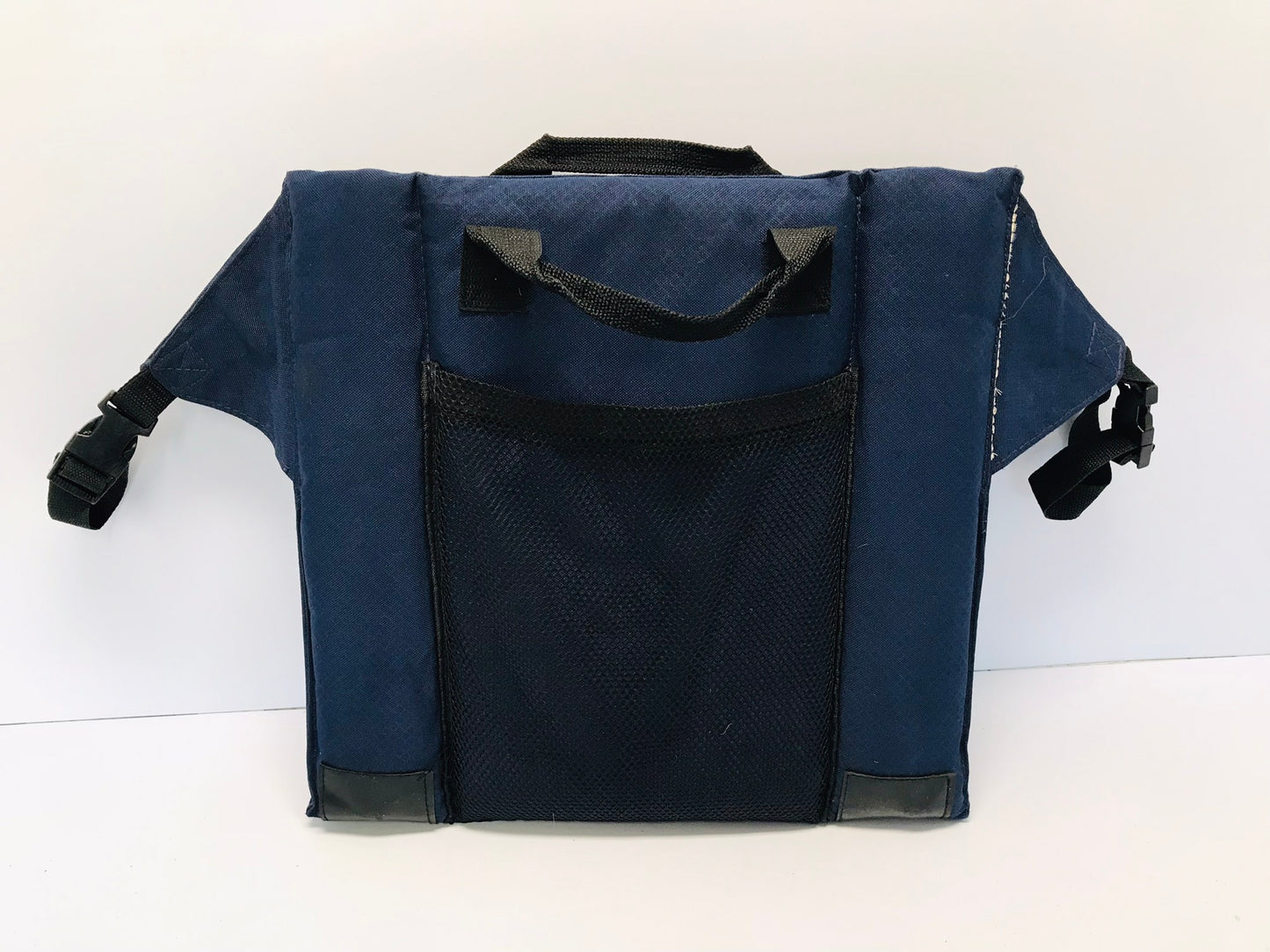 Camping Stadium Bleacher Bench Chair 16 x16inch Black and Blue Excellent