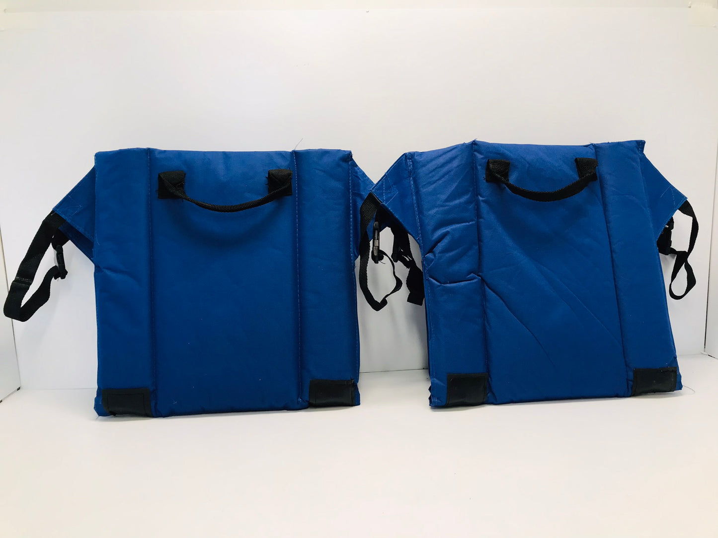 Camping Stadium Bleacher Bench Chairs Set of 2 x16inch Blue Excellent Set of 2