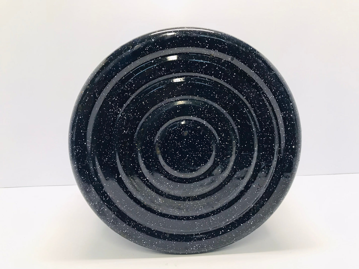 Canning Pot Enamelware Brilliant Blue Speckle Vintage 1950's With Grandma's Original Old Paper Label On it 21 quart