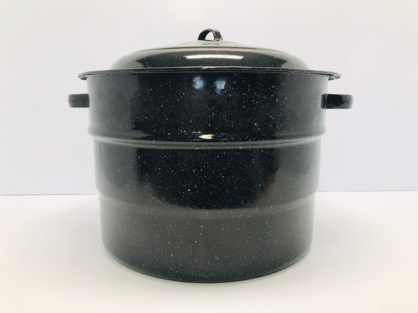 Canning Pot Enamelware XLarge 24 Quart Vintage With New Jar Lifter