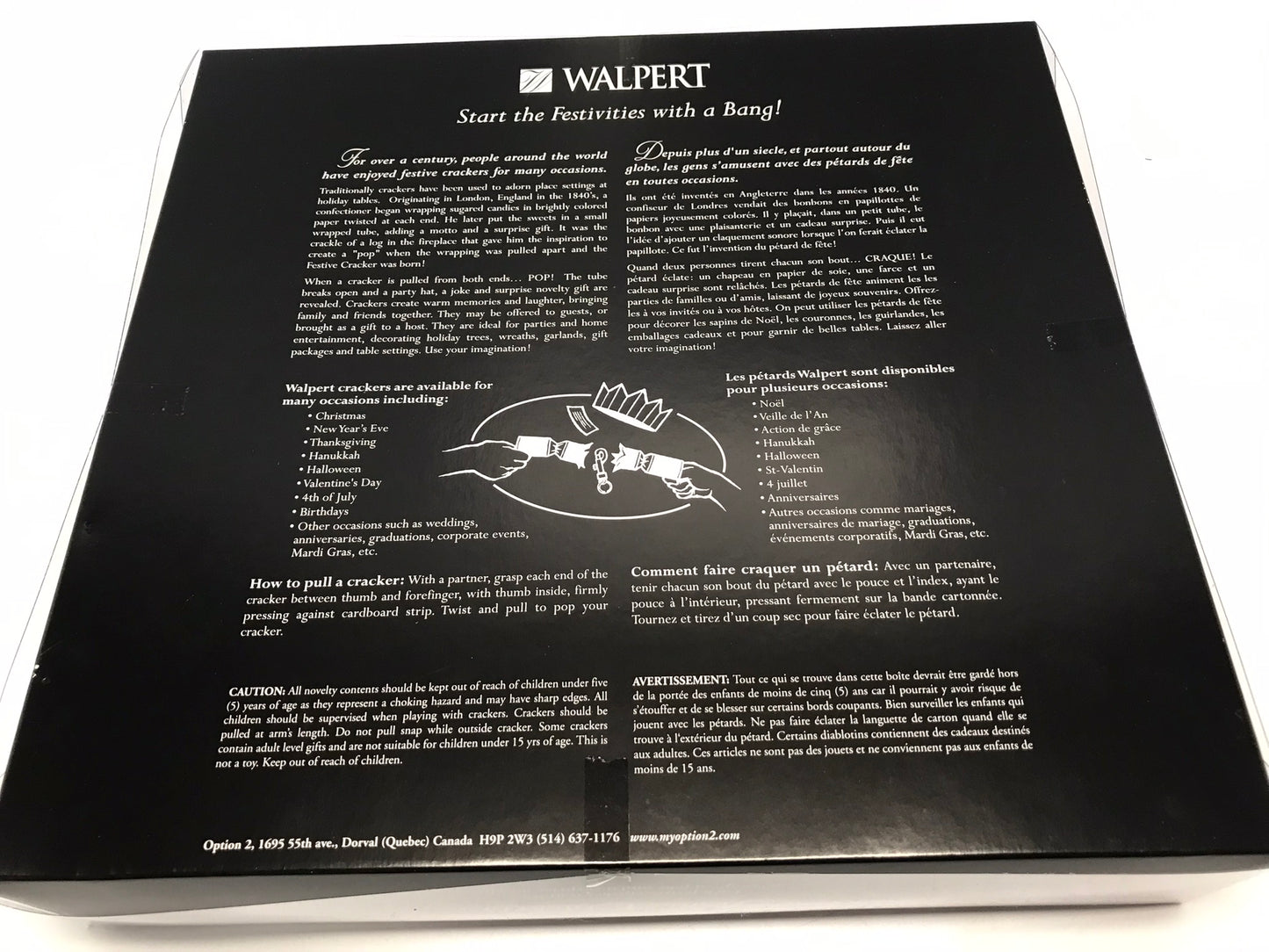 Christmas Hoilday Sparkle Crackers New Sealed