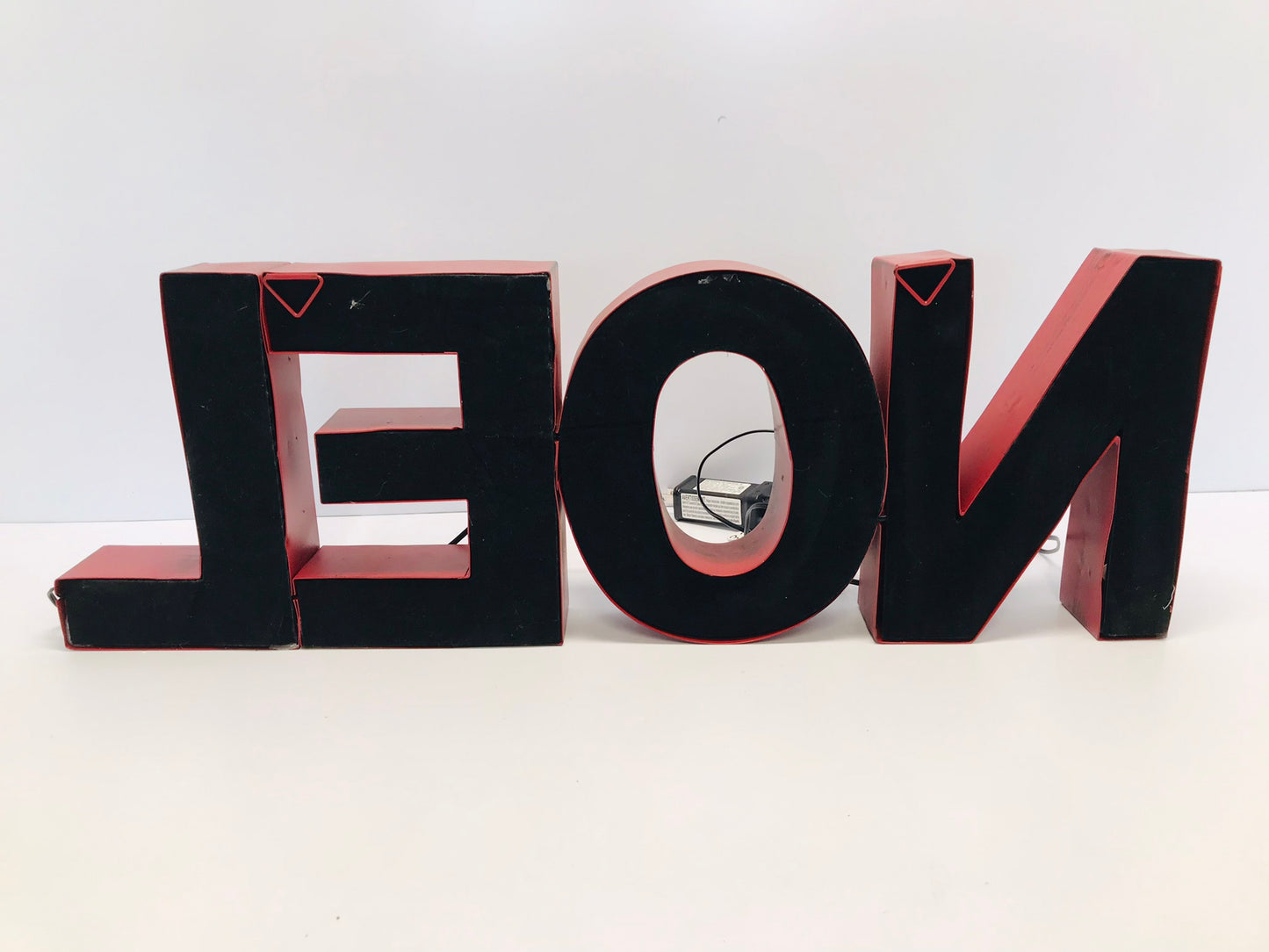 Christmas Large Metal Plug In Noel Sign 23x8 Inch Works Perfect As New