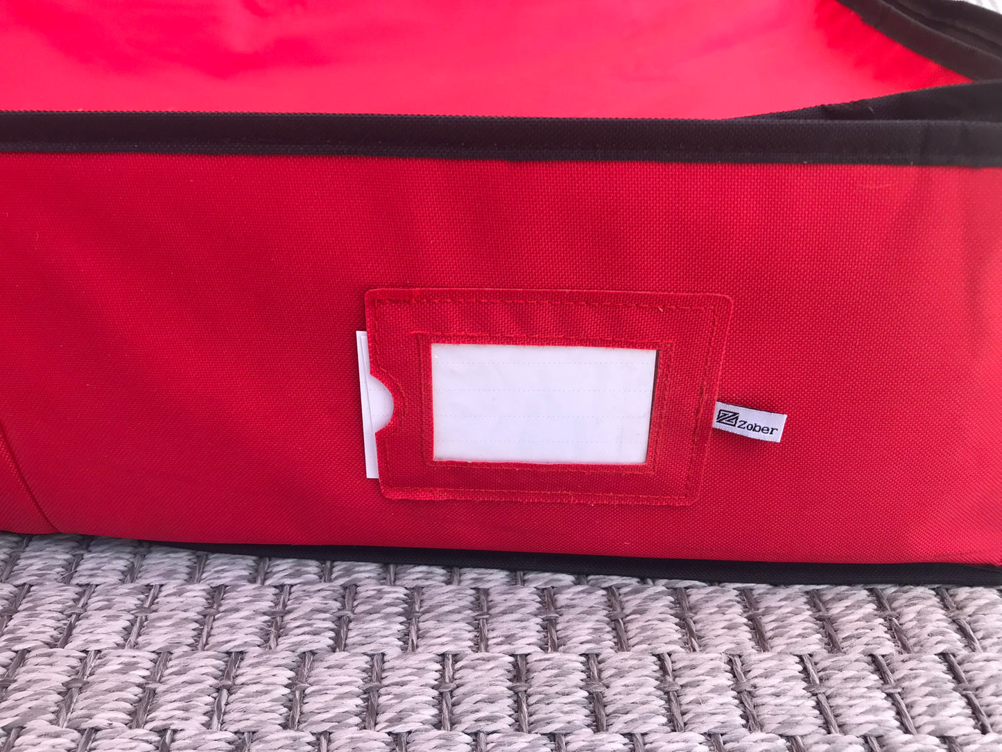 Christmas Storage Organizer 40x15x7 inch Wrapping Paper Storage and Under-Bed Storage Container for Holiday Storage of Gift Bags, Wrapping Paper, Ribbon, and Bows