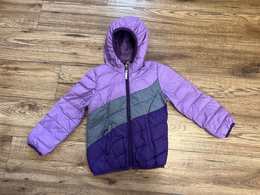 Coat Child Size 4-5 Puffer Paradox Purple Grey