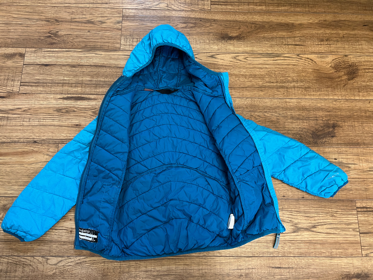 Coat Child Size 7-8 Paradox Puffer Coat Aqua Blue