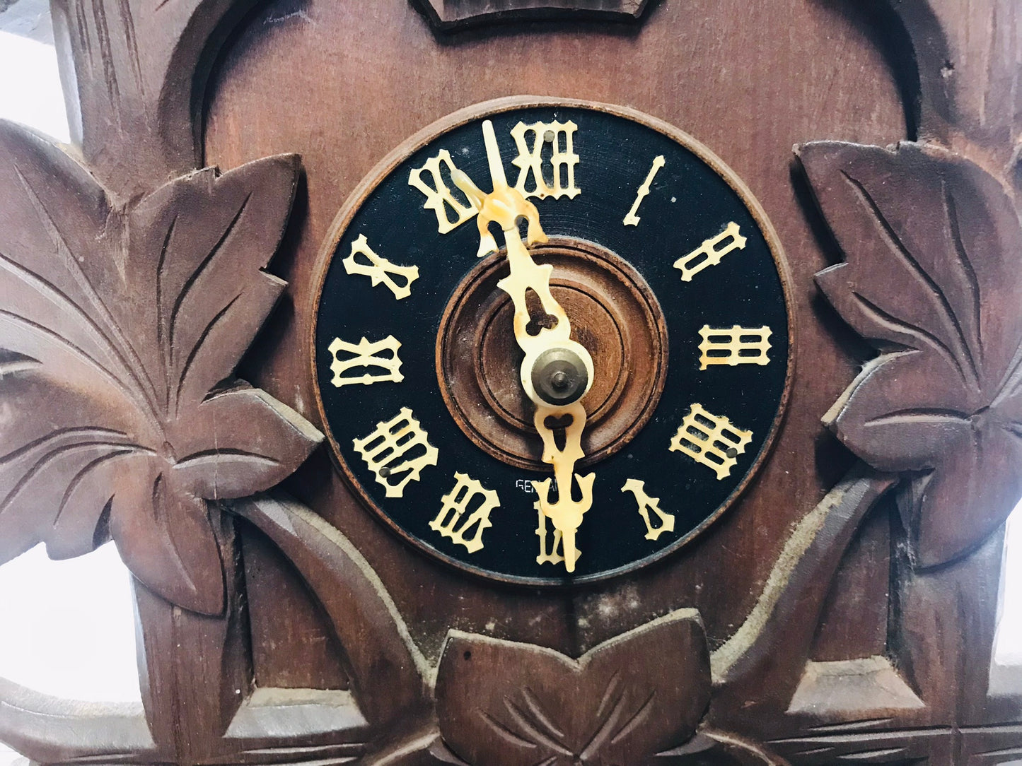 Cuckoo Clock Vintage Old Carved-Style Made In Germany RARE