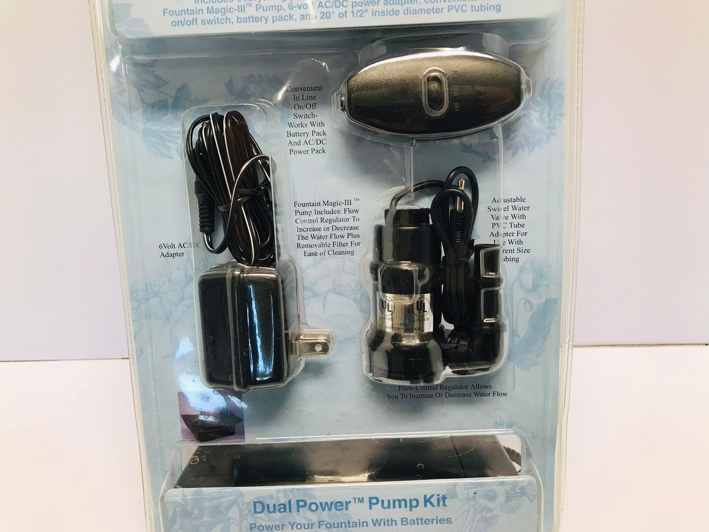 Fountain Magic III Pump Kit The Water Garden Table Top New Sealed Package