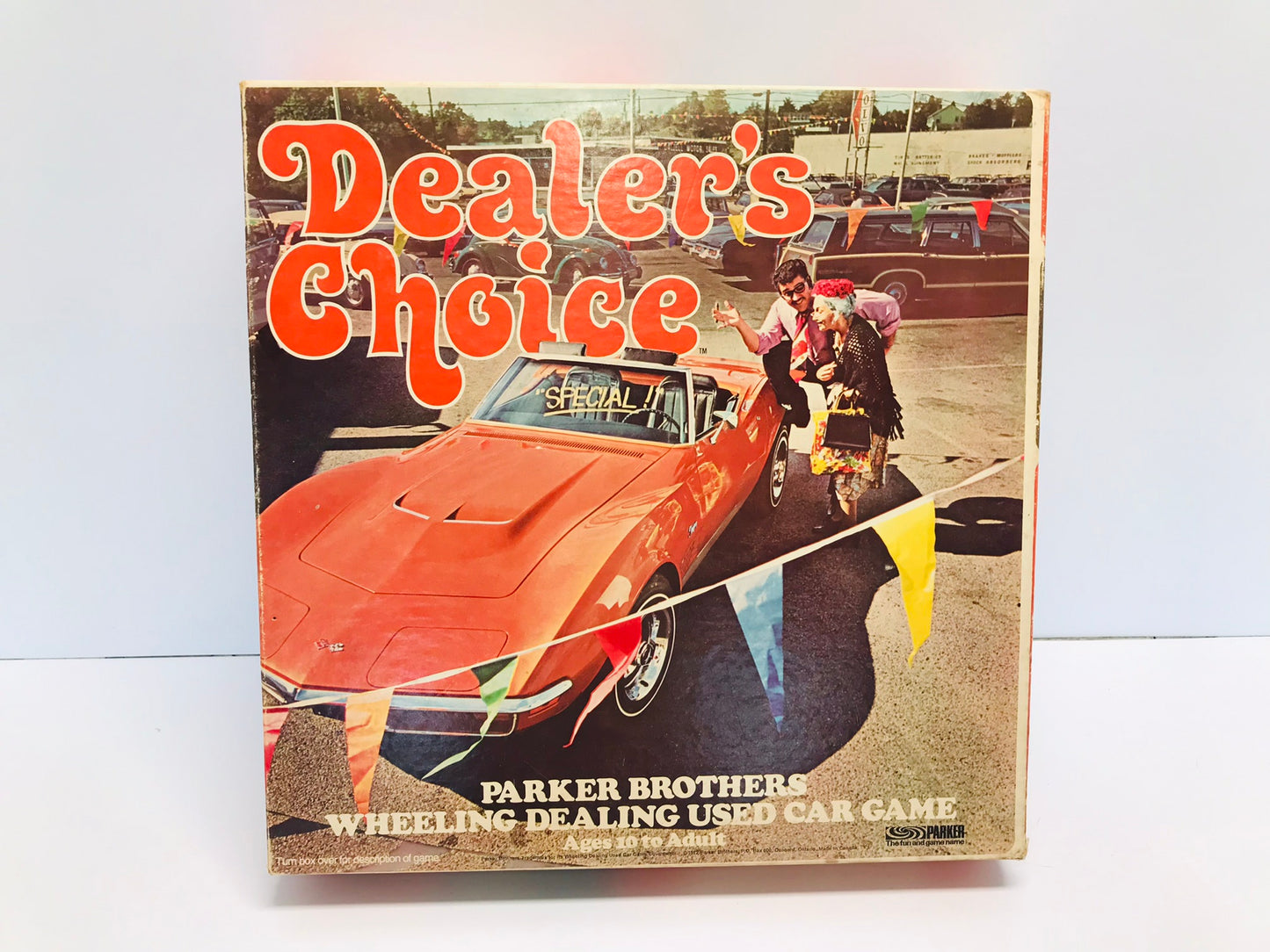 Game 1972 Dealers Choice Parkers Brothers Excellent Rare Missing 1 Blue Hook, 1 Auto, 2 Dealers Cards