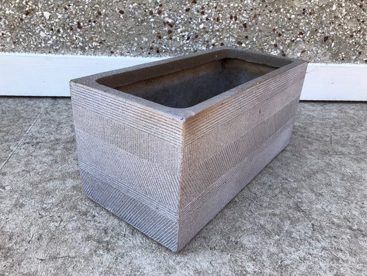 Garden Plant Box Flower Pot Thin Cement Style With Holes In Bottom 20x9x9 inch