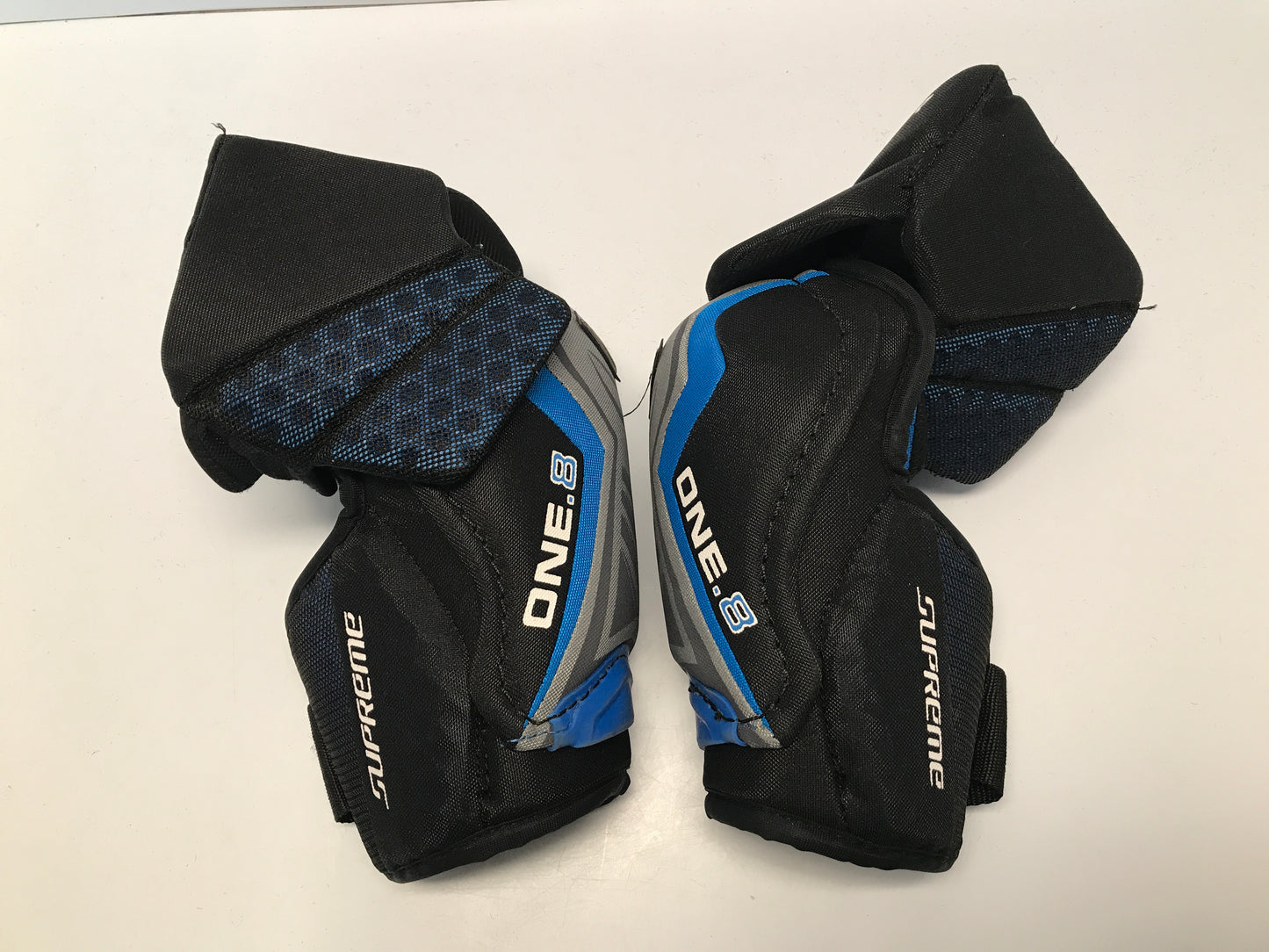 Hockey Elbow Pads Men's Senior Bauer Supreme one.8 Size Large Blue Black Excellent