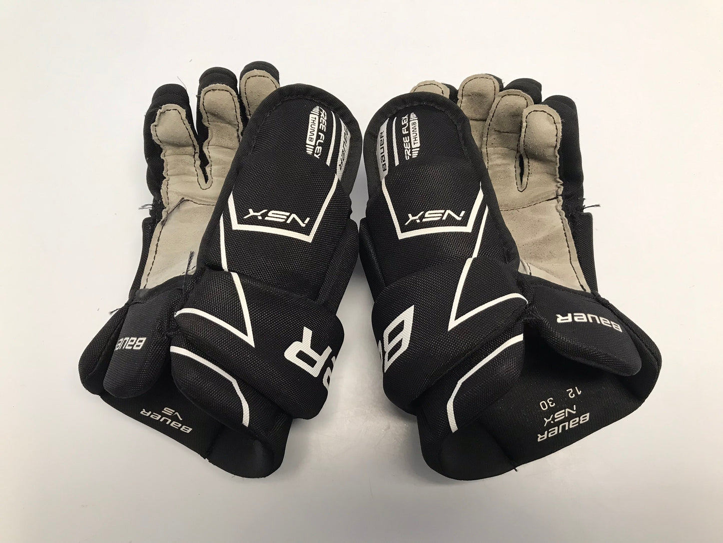 Hockey Gloves Child Size Junior 12 inch Bauer Black Like New