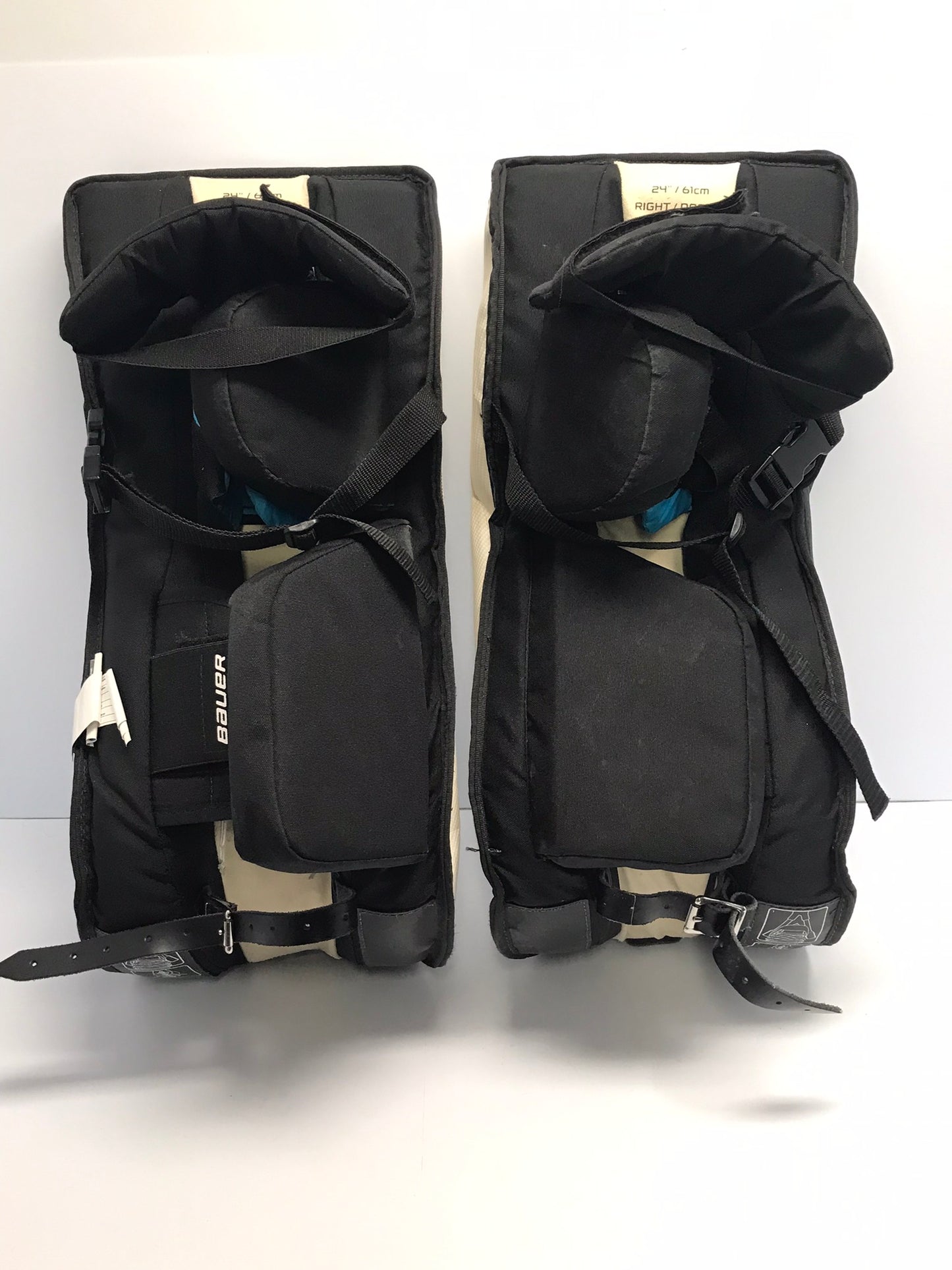 Hockey Goalie Shin Pads Youth Size 24 Inchs Bauer Prodigy