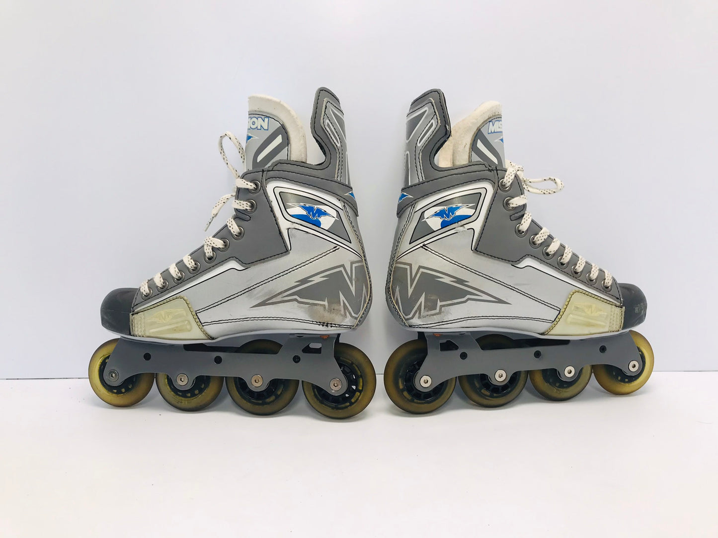 Hockey Roller Hockey Skates Youth Child Size 5 Excellent Mission Rubber Wheels