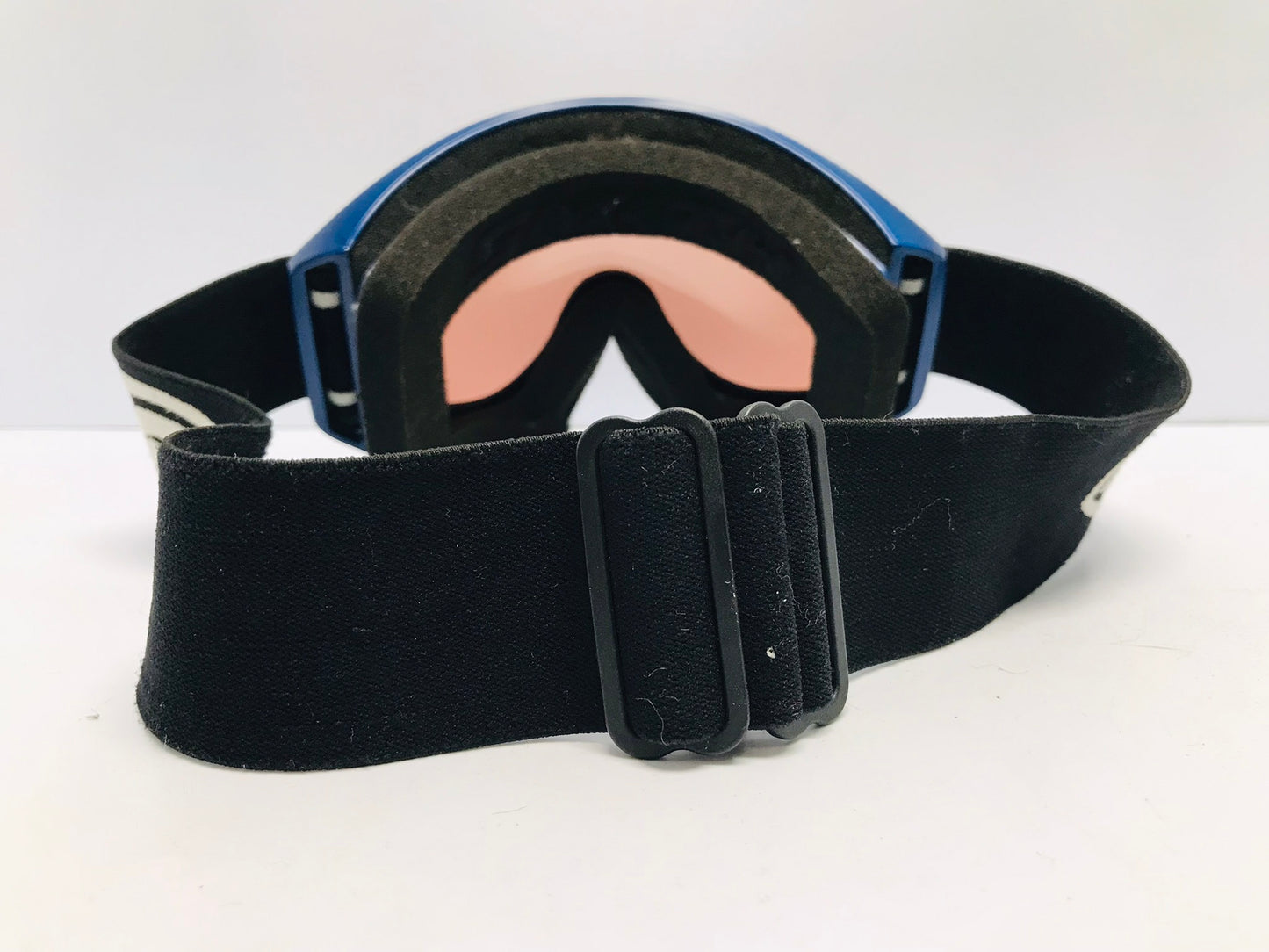 Ski Goggles Adult Size Large Smith Brilliant Blue With Orange Lense Excellent