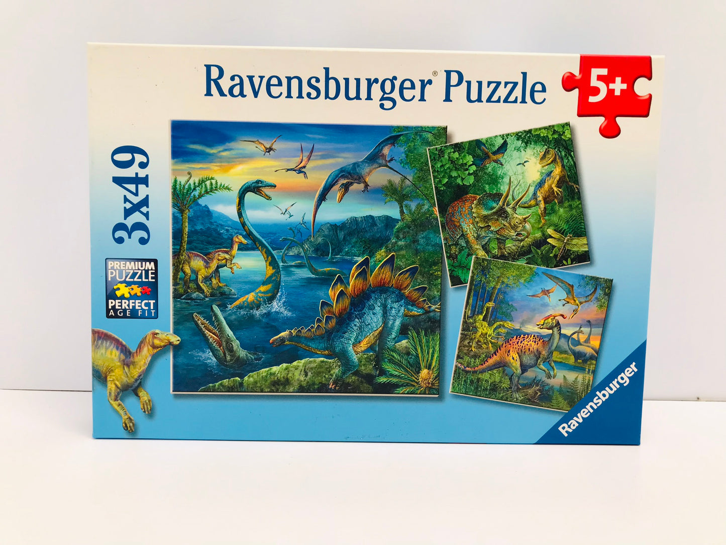 Child Jigsaw Puzzle 3X49 pc Ravensburger Dinosaur Facination Excellent