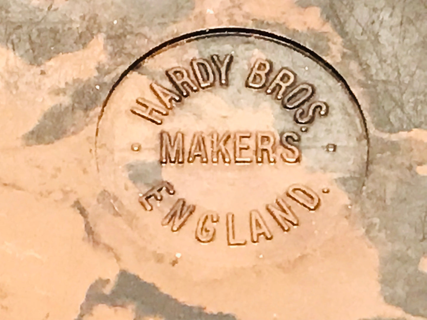 Great Grandpa's Antique 1934 Hardy Bros England Neroda Dry Fly Salmon Fishing Box RARE 6.2 x 4"5 x 4"