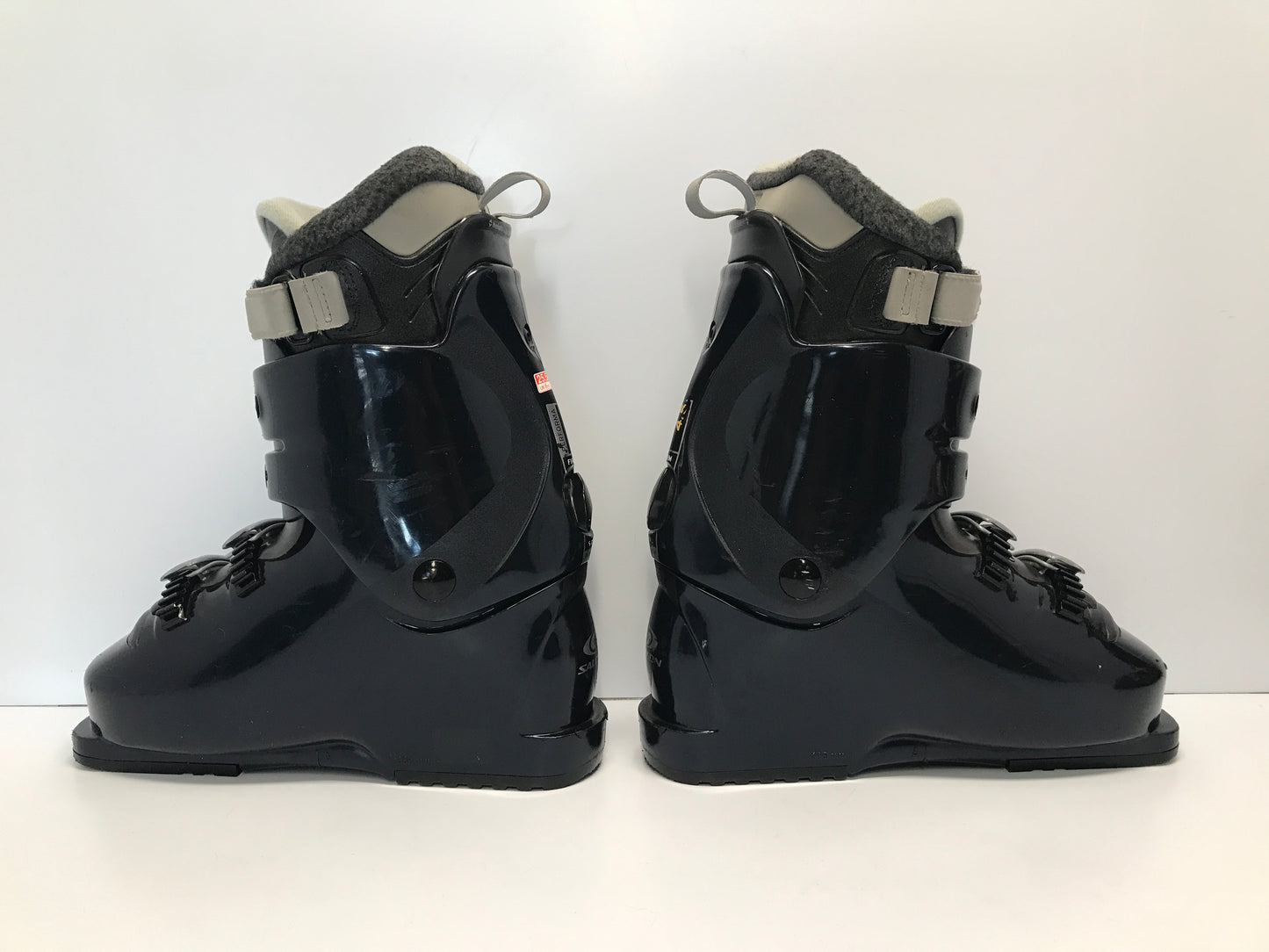 Ski Boots Mondo Size 25.5 Men's Size 7.5 Ladies size 8.5 295 mm Salomon Marine Blue Grey Like New
