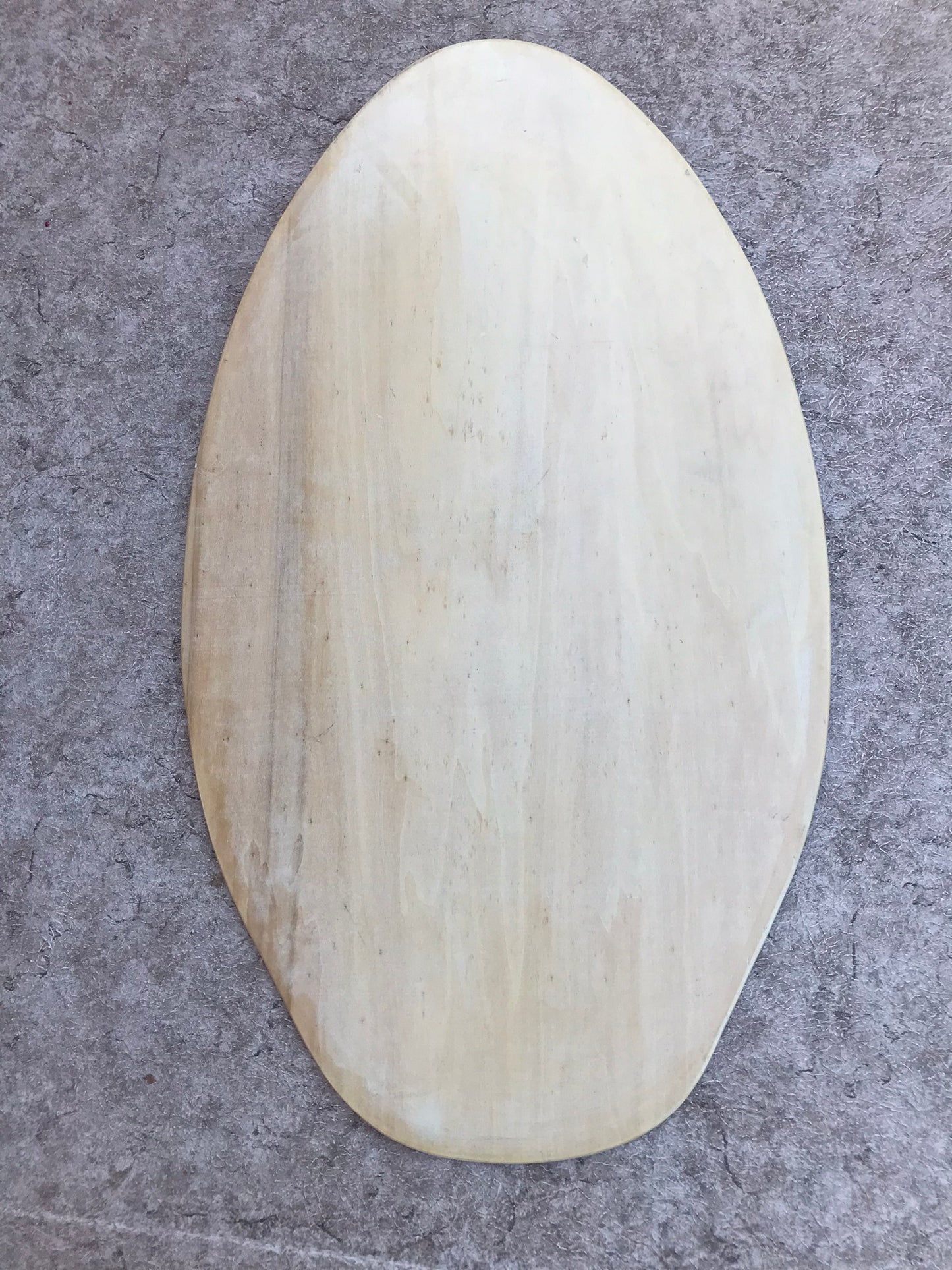 Surf SkimBoard Wood Skull and Flames Blue Black 38 x 20 inch