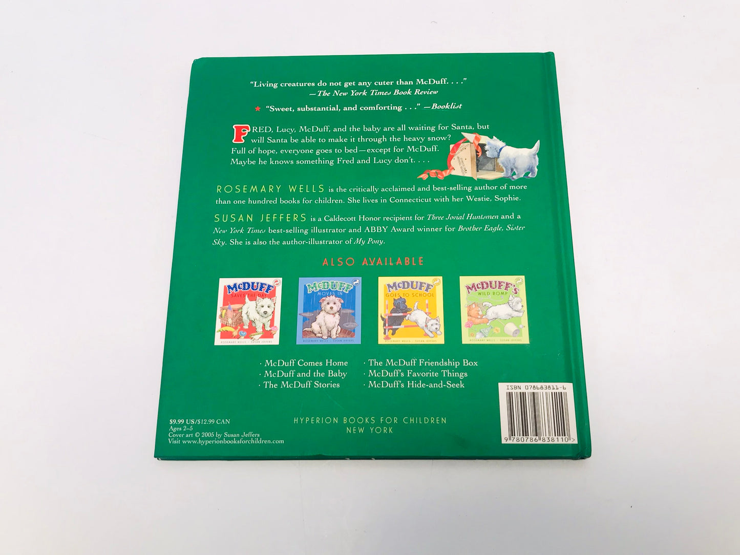 Christmas McDuff's Christmas Rosemary Wells Scotty Dog Children's Book Hardcovered